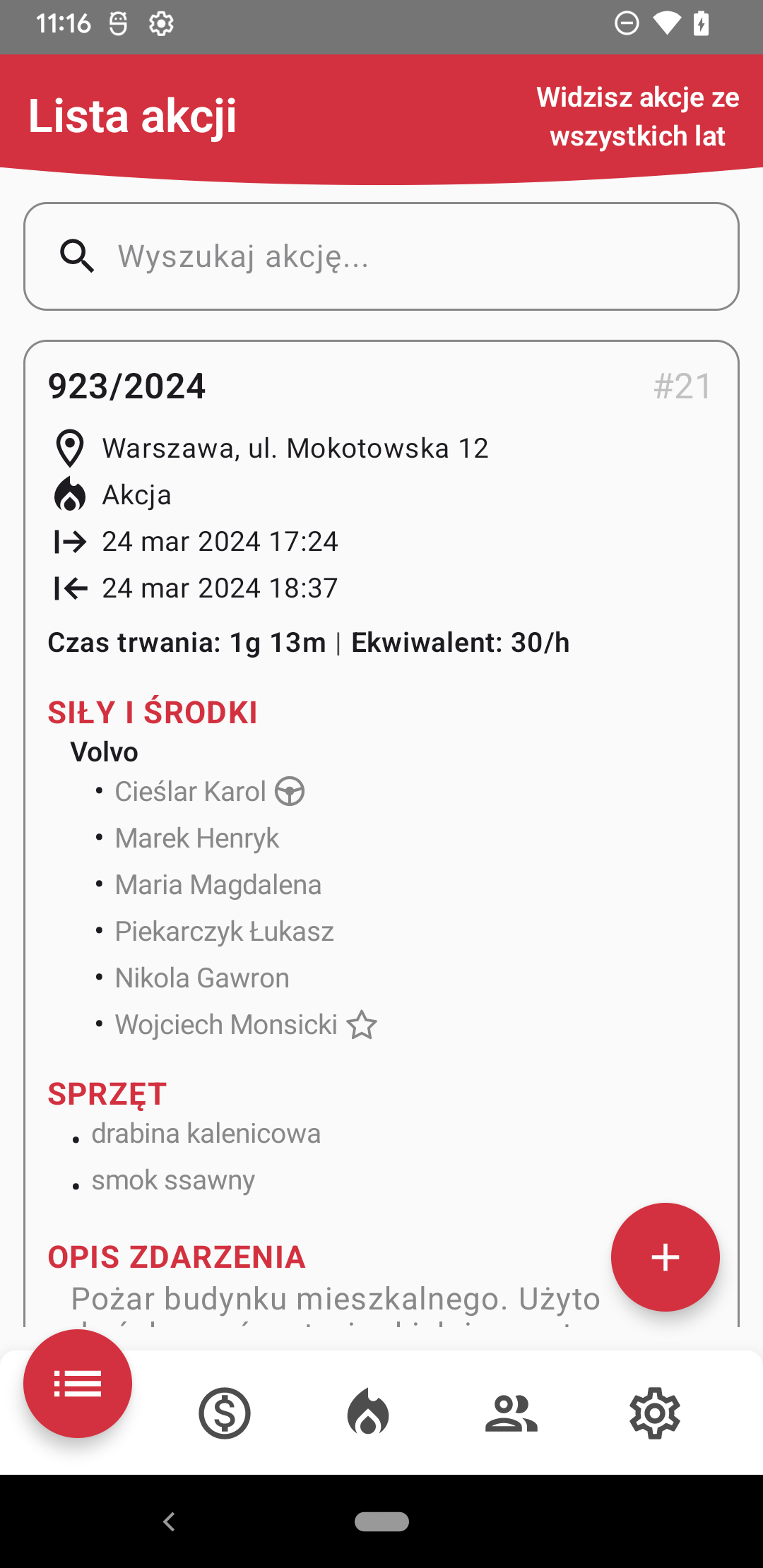 Aplikacja spedycyjna - panel dla spedytora